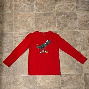 Red Dinosaur Kids Shirt
